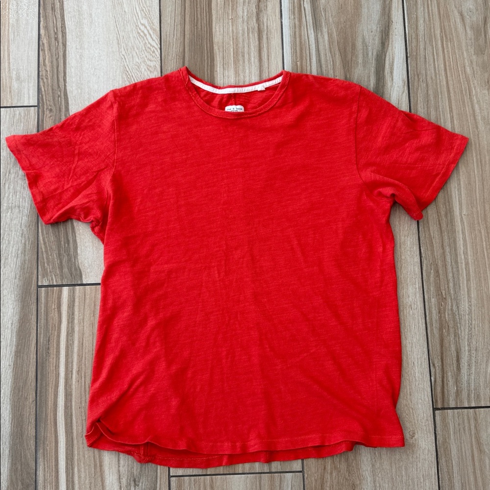Rag & Bone Vibrant Sweater Red Tee